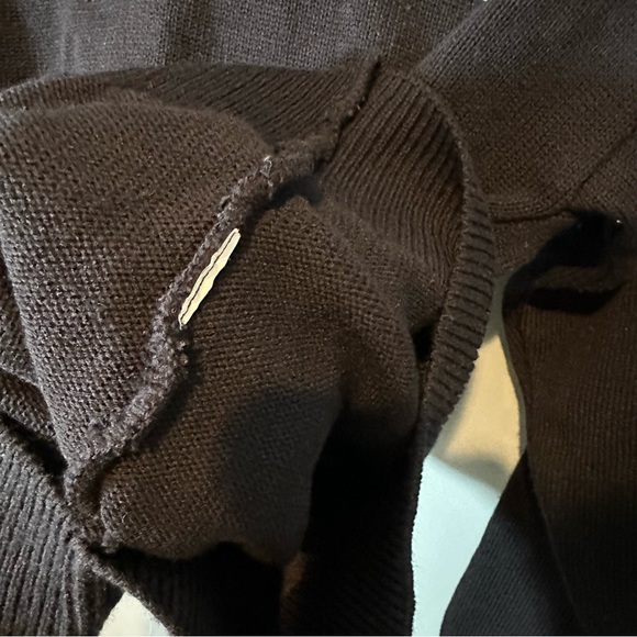 Edwards Andrew Rohan Navy Blue with Light Blue C Embroidered Varsity Sweater - Picture 9 of 9